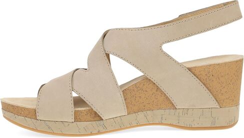 Dansko Shyla Wedge Sandal for Women -Cork/Eva Wedge مع دعم القوس -الأشرطة القابلة للتعديل خلاصة الخليط الخفيفة الخفيفة in Kuwait