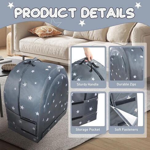 2in1 Portable Toddler Floor Bed, Foldable Toddler Travel Bed, Kids Floor Cot with Washable Fitted Sheet for Outdoor Camping Napping, Easy to Carry in Kuwait