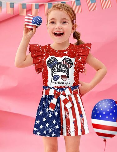 Migu Toddler Girl Cloths Summer Girls Setts Sets Girl Stuff Shirt Shirts The Develger 3pcs مجموعات هدايا ... in Saudi Arabia
