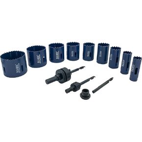 Disston E0103116 Boxed Blu-Mol Bi-Metal Hole Saw Kits, 13-Piece Journeyman's Kit