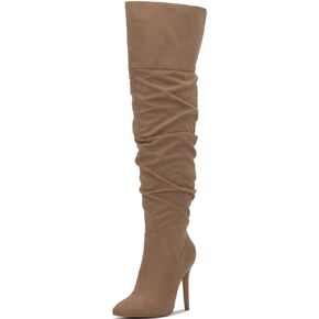 Jessica Simpson Women's Loury Stiletto Heeled Over-the-knee Boot Tan Size 11