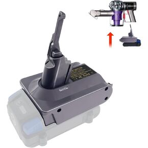 2-in-1 V8/V7 Battery Adapter for Kobalt 24V Battery Convert to for Dyson V8 V7 Battery Work for Dyson V8/V7 Handheld Vacuum Cleaner, for Kobalt 24V Max Battery KB624-03 KB524-03 KB424-03 KB224-03