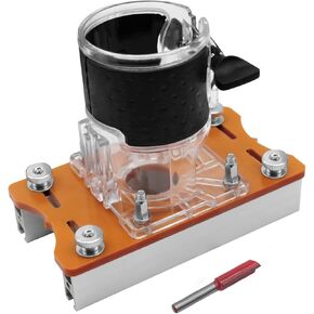 Wood Router Base, 2 in 1 Design Accurate Slotting Compact Wood Palm Router Base 0-5cm Adaptable Board Thicknesses Aluminum Alloy for Surface Finishing