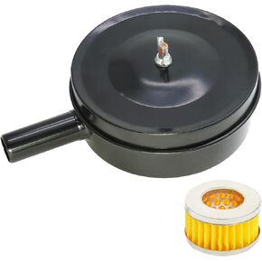 1/2" PT Air Compressor Silencer Filter 20mm (0.8") Thread Metal Air Compressor Intake Filter Sound Muffler