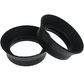 Maxmoral One Pair Two Binocular Rubber Eyecups 30mm I.D. for 28 to 32mm Microscope Eyecups Flat Angle Light Blocking Body Vision Biological Eyepiece Eyecups Black