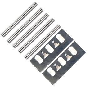 3-1/4" 82mm Double Edged Reversible Planer Blades Set, Replacement Blade Clamp for Makita D-46246, D-16966, 1900B, Bosch, Dewalt DW680K, DW6658