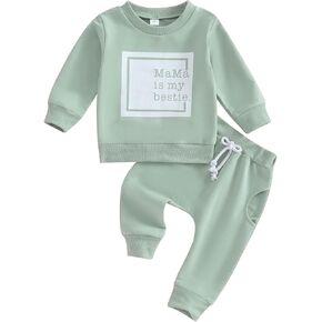 Toddler Baby Girl Clothes Daddys Girl Cotton Sweatshirt Tops Pants Newborn Girl 2Pcs Fall Winter Outfits in Kuwait