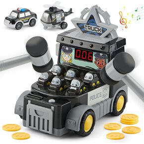 Kids Toddler Whack Mole Game, Pounding Toy with 2 Hammers, Interactive Toy for Ages 3-8 Years (Y) (B, B, 001)