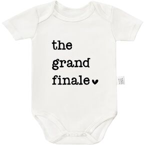 The Grand Finale Bodysuit, Baby Announcement Rompers, Coming Soon Clothing, Infant Short-Sleeve Outfits 0-24 Month