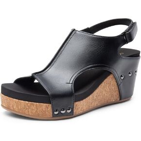 DREAM PAIRS Women's Platform Wedge Sandals, Comfortable Open-Toe Cork Casual & Dressy Summer Shoes