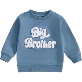 Big Sister Big Brother Matching Outfit Toddler Boy Girl Embroidery Sweatshirt Tops Kids Pullovers Shirt Fall Clothes