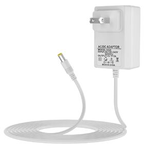 Baby Swing Power Cord,Baby Swing Electric Plug in for Fisher Price Swing/Ingenuity Swing/Graco Swing/Nova Baby Swing,2 Meters Power Adapter(White (6FT-6V)