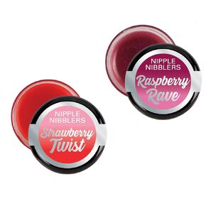Nipple Nibblers Cool Tingle Balm Variety Pack of 2 (Strawberry Twist and Raspberry Rave)
