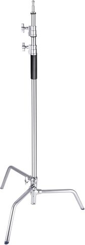 Neewer من الفولاذ المقاوم للصدأ C-Stand C-Stand C-Stand ، 5-10 قدم/1.5-3 متر ثلاثيات فوتوغرافية قابلة للتعديل للانعكازات ، صناديق ناعمة ، أحادي ، المظلات in Saudi Arabia