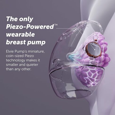 Elvie Breast Pump - Double, Wearable Breast Pump with App - The Smallest, Quietest Electric Breast Pump - Portable Breast Pumps Hands Free & Discreet - Automated with Four Personalized Settings in Saudi Arabia