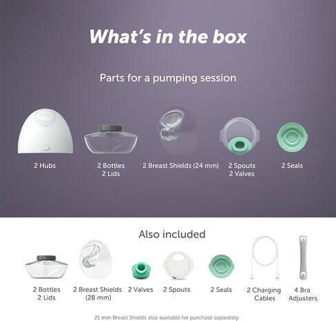 Elvie Breast Pump - Double, Wearable Breast Pump with App - The Smallest, Quietest Electric Breast Pump - Portable Breast Pumps Hands Free & Discreet - Automated with Four Personalized Settings in Saudi Arabia