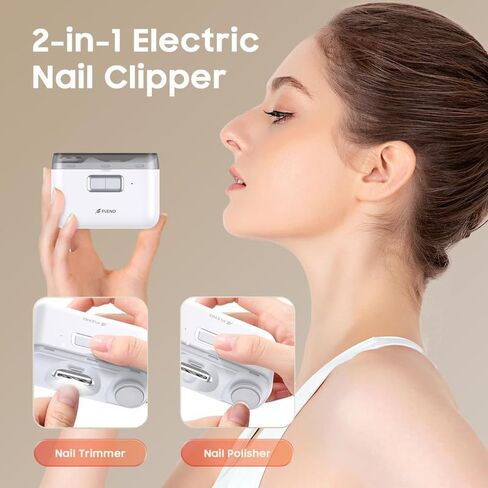 Clipper Electric مسمار ، تلميع الأظافر مسامير 2 IN-1 ، تلقائي مسمار Clipper 2 سرعة الظفر كليبرز in Kuwait