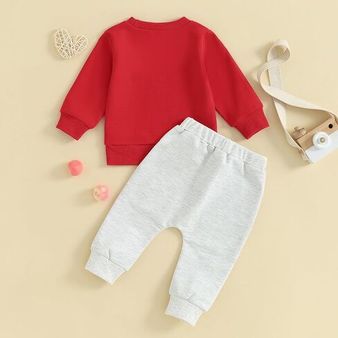 Mr Steal Your Heart Baby Boy Outfit Mama is My Valentine Sweatshirt and Pant Toddler Boy Valentines Day Outfit in Saudi Arabia