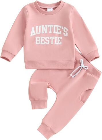Toddler Baby Girl Clothes Daddys Girl Cotton Sweatshirt Tops Pants Newborn Girl 2Pcs Fall Winter Outfits in Kuwait