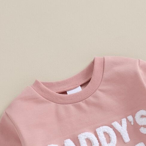 Toddler Baby Girl Clothes Daddys Girl Cotton Sweatshirt Tops Pants Newborn Girl 2Pcs Fall Winter Outfits in Kuwait