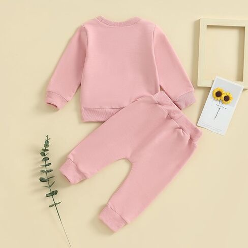 Toddler Baby Girl Clothes Daddys Girl Cotton Sweatshirt Tops Pants Newborn Girl 2Pcs Fall Winter Outfits in Kuwait