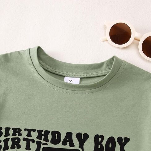 Birthday Boy Shirt Toddler Boys 2nd 3rd 4th 5th 6th Birthday T-Shirt Kids 2-6 Years Old Birthday Gift Tees Party Top in Kuwait