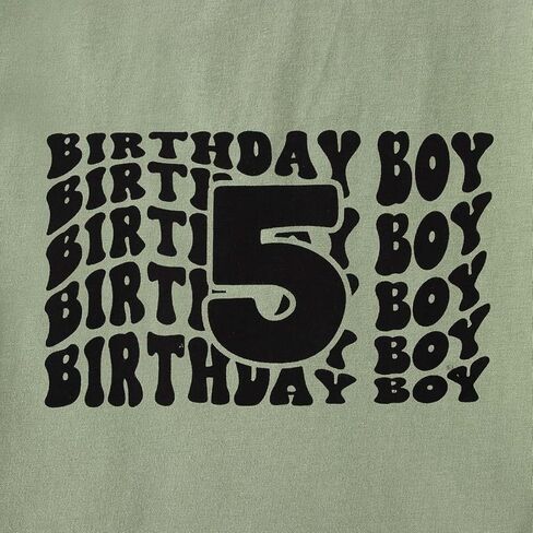 Birthday Boy Shirt Toddler Boys 2nd 3rd 4th 5th 6th Birthday T-Shirt Kids 2-6 Years Old Birthday Gift Tees Party Top in Kuwait