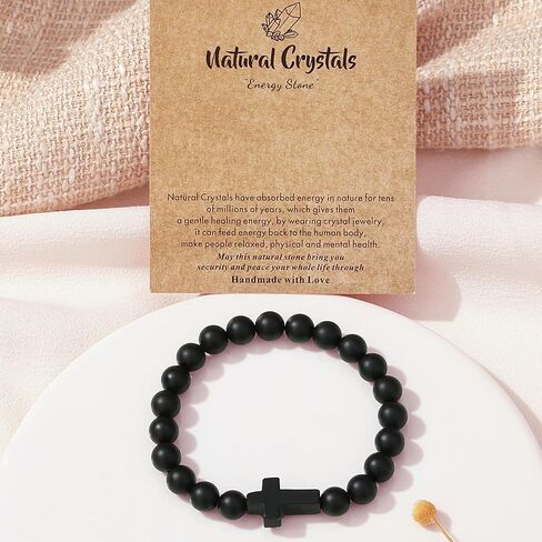 XIANNVXI Cat Bracelets For Women Cat Beaded Bracelets For Women Men Cute Stretch Bracelet Cat Lover Gifts Good Luck Bracelet For Women 8mm in Kuwait