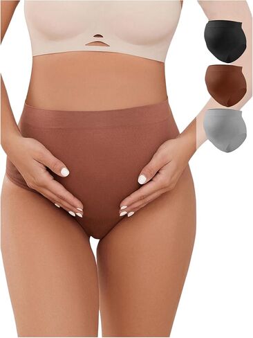 OYOANGLE Women's Maternity 7 Pack Underwear High Waist Full Coverage Comfy Breathable Panties Briefs in Saudi Arabia