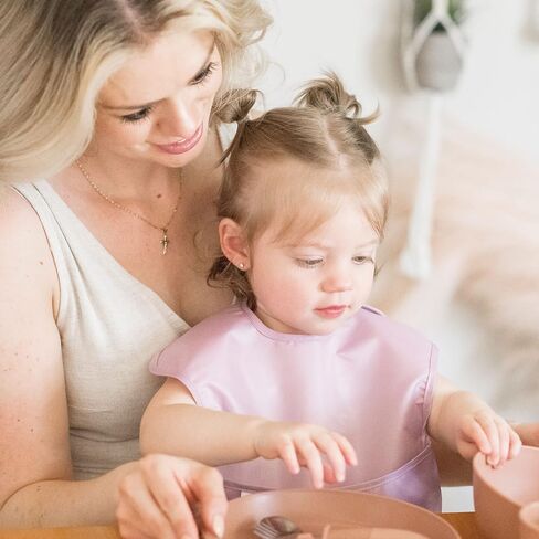 Tiny Twinkle Mess Baby Bib - مريلة مقاومة للماء للطفل أو الفتاة - PFAs ، PVC ، BPA ، فثالات - مرايل طعام الأطفال in Kuwait