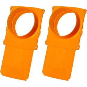 POWERTEC 6 Inch Blast Gate, Anti-Clog & Easy-Clearing Blast Gate for Dust Collector & Dust Collection Fittings, 2PK (70385-P2)