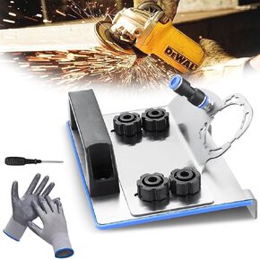 Angle Grinder Stand Attachments, 45 Degree Tile Chamfer Tool, Tile Cutter Holder, Angle Grinder Holder Tile Tools, Suitable for Angle Cutting of Ceramic Tiles and Other Materials