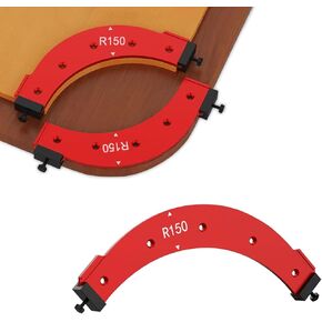 Radius Corner Jigs for Wood Working, Woodworking Round Corner Radius Templates, Radius Jig Router Templates Corner Radius Routing Templates, Woodworking Tools Round Corners, Router Radius Jig, R150