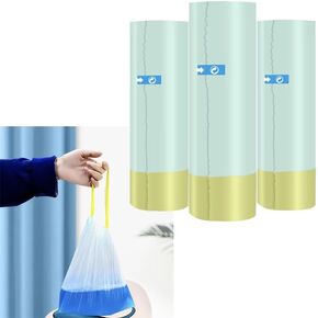 100 Pack Potty Chair Liners with Drawstring,Toilet Seat Potty Bags Portable Travel Universal Potty Chair Liner Bags Cleaning Bag for Adults Pet Outdoors
