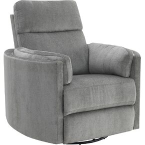 Acme Sagen Wooden Glider Recliner with Swivel in Charcoal