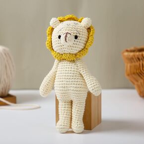 Wooden Baby Rattle Toys 5 PCS Rattle Set for Babies 0-6-12 Months Bunny Crochet Rattle Ring with Gift Box Wooden Montessori Toy for Newborn Infant Baby