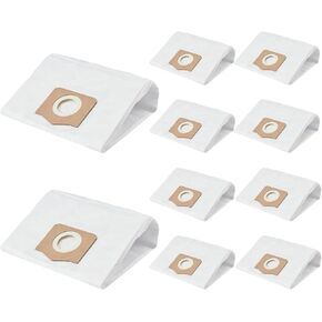 10 Pack AVG0905 Dust Filter Bags, Compatible with EGO Power+ 9 Gallon Wet/Dry Vacuum WDV0900, High Efficiency and Reusable Bags