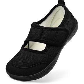 Rihero Womens Slippers Wide Width Diabetic Shoes Edema House Barefoot Walking Shoes Adjustable Indoor Outdoor Slippers