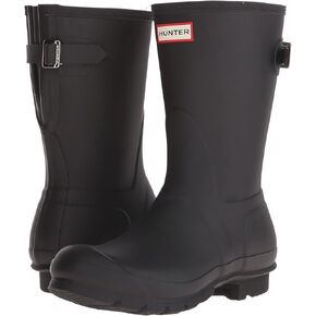 Hunter Original Short Back Rain Boots Black 8 M in Kuwait