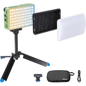 Amaran Ace 25x Kit, Pocket Bi-Color LED Light: Boost Mode Up to 32W, Bi-Color Mini Video Light (2,700-6,500K), 1,600 Lux@1m, 4,500mAh Battery with PD Fast Charging for Mobile Creators (Green)