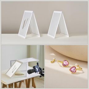 2PCS Photo Light Flash Foldable Diffuser & Simulate Window Light Shadow Board for Small Product, Diffusion Photography Shooting Reflective, Alternative to Photo Box for Jelwery Cosmestics