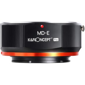 K&F Concept MD إلى محول جبل العدسات NEX لعدسة Minolta MD MC Mount إلى كاميرات Nex E Mountless Linflist مع تصميم الورنيش المتزايد لـ Sony A6000 A6400 A7II A5100 A7RIII