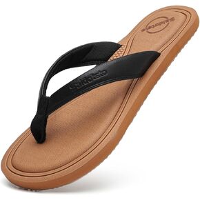 Saidoteto Women's Yoga Mat Flip Flops - Comfortable Lightweight Slip-On Sandals with Soft Thong Strap, Arch Support, and Quick-Drying, Water-Friendly Design for Summer & Beach