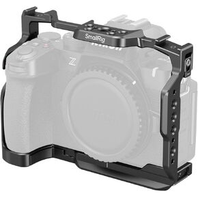 SMALLRIG Z50 II Cage for Nikon Z50 II, Aluminum Alloy Camera Cage with Dual Cold Shoe Mount, 1/4''-20 Threaded Holes, NATO Rail,QD Ports, Quick Release Plate for Arca-Swiss - 4980