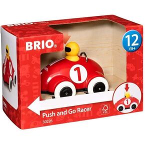 BRIO Infant Toddler 30226 - Push & Go Racer - Classic Race Car with Push and Go Function for for Kids Ages 1 and Up