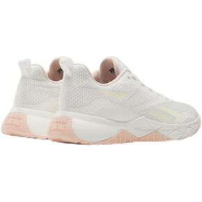 Reebok Women's NFX Trainer Sneaker, Chalk/Washed Clay/Footwear White, 5