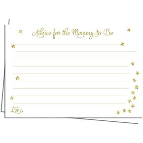 Over The Moon Baby Predictions Twinkle Little Star Baby Shower Gender Guess Game Cards (24 Count)