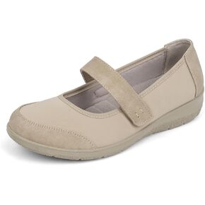 Women Orthopedic Mary Jane Flats Comfortable Bunions Walking Shoes Round Toe Lightweight Orthotic Shoes with Arch Support