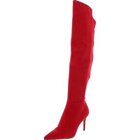 Jessica Simpson Womens Amriena Faux Suede Over-The-Knee Boots Red 6 Medium (B,M)