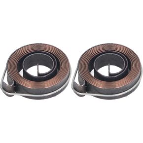 2 Pcs Drill Press Rturn Spring 0.8 x 10mm Steel Drill Feed Return Coil Spring Assembly Quill Spring Replacement for Bench Drill